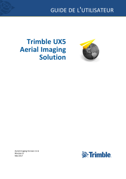 TRIMBLE Soil Information System, UX5/UX5HP,UX5 Aerial Imaging Solution Mode d'emploi