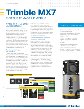 TRIMBLE MX7 Mobile Imaging System Fiche technique | Fixfr