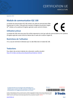 TRIMBLE Irrigate-IQ Mode d'emploi