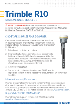 TRIMBLE R10 Model 2,R10 Mode d'emploi