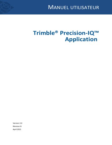 TRIMBLE TMX-2050 Display Mode d'emploi | Fixfr