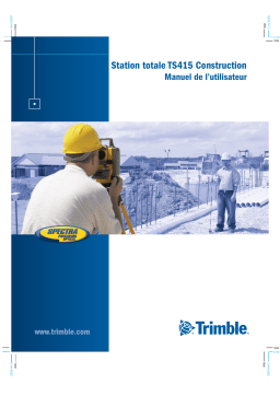 TRIMBLE TS415 Mode d'emploi