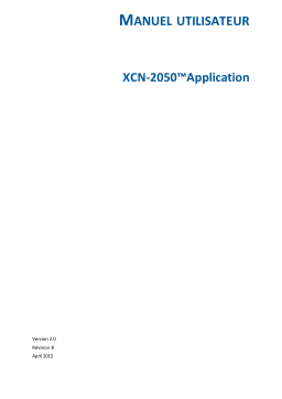 TRIMBLE XCN-2050 Display Mode d'emploi