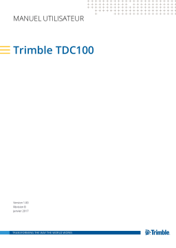 TRIMBLE TDC100 Mode d'emploi