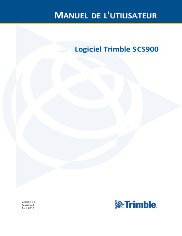 TRIMBLE SCS900 Mode d'emploi | Fixfr