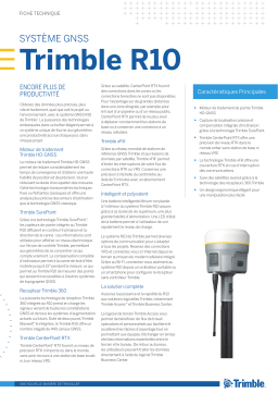 TRIMBLE R10 GNSS Fiche technique