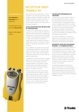 TRIMBLE R5 GNSS Fiche technique