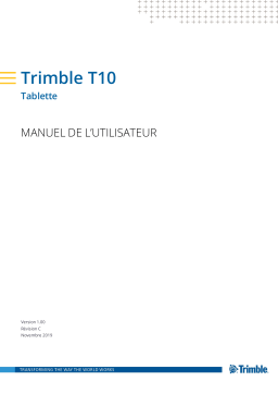 Tablette Trimble T10: Manuel utilisateur + Chat IA