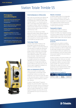 TRIMBLE S5 Total Station Fiche technique