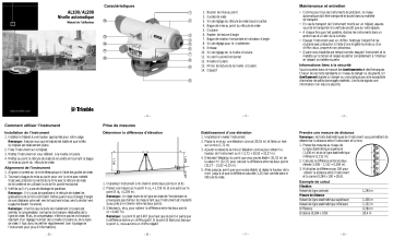 TRIMBLE ALx00 Mode d'emploi | Fixfr