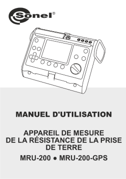 Sonel MRU-200-GPS Manuel utilisateur