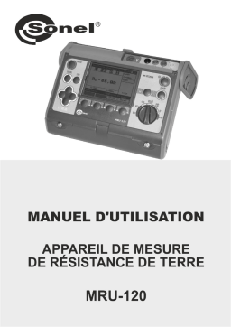 Sonel MRU-120 Manuel utilisateur