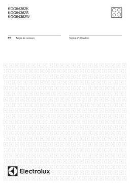 Electrolux KGG64362W Table gaz Manuel utilisateur
