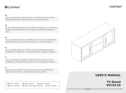 Costway HV10110 58 Inches TV Stand Manuel utilisateur