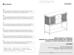 Costway JV10367 Industrial Buffet Sideboard Kitchen Cupboard Manuel utilisateur