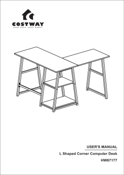 Costway HW67177 L Shaped Corner Computer Desk Manuel utilisateur