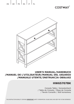 Costway HW65707 Console Accent Table Manuel utilisateur