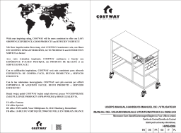 Costway HW64006 Rolling Industrial Kitchen Baker’s Storage Shelf Manuel utilisateur