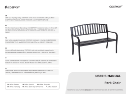 Costway OP70535 50 Inch Patio Garden Bench Loveseats for Outdoor Manuel utilisateur