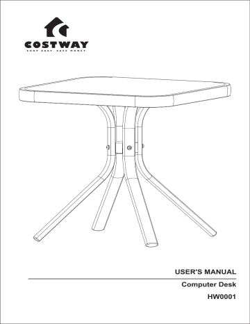 Costway NP10077 18 Inch Patio Coffee Side Table Manuel utilisateur | Fixfr