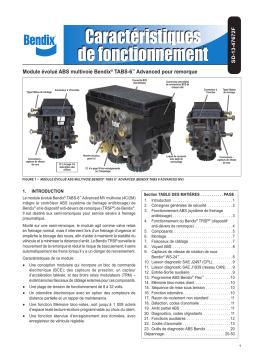 BENDIX SD-13-47672 MULTI-CHANNEL TABS-6 ADVANCED Manuel utilisateur