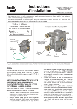 BENDIX S-1501 SR-7 SPRING BRAKE MODULATING VALVE RETROFIT KIT Guide d'installation