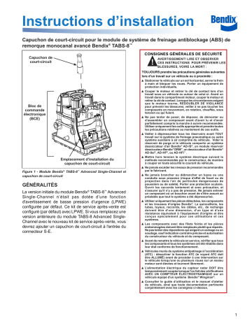 BENDIX S-1680 Shorting Cap Guide d'installation | Fixfr