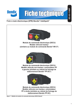 BENDIX SD-03-1189 INTELLIPARK ELECTRONIC PARK BRAKE SYSTEM Manuel utilisateur