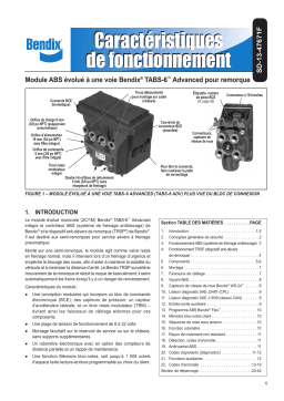 BENDIX SD-13-47671 SINGLE CHANNEL TABS-6 ADVANCED Manuel utilisateur