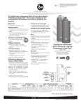 Rheem PRO+G50-47P RH62 PDV Residential Gas Water Heater sp&eacute;cification