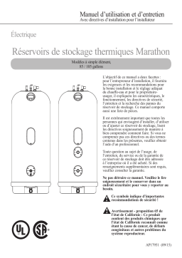 Rheem MTS85200 Residential Electric Water Heater Mode d'emploi