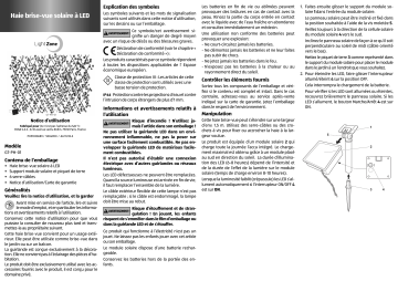 LightZone GT-PH-01 LED solar privacy hedge Manuel utilisateur | Fixfr