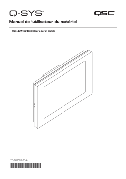 QSC TSC-47w-G2 Manuel utilisateur