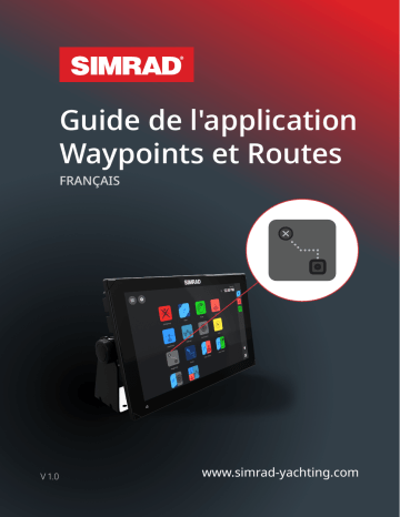 Simrad NSX Waypoints & Routes App Manuel utilisateur | Fixfr