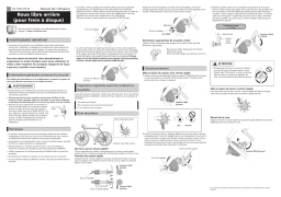 Shimano FH-M6000 Moyeu libre (Frein à disque) Manuel utilisateur