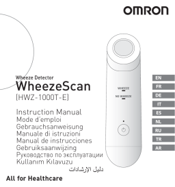 Omron Healthcare HWZ-1000T-E WheezeScan Nebulisers & Wheeze Detector Manuel utilisateur