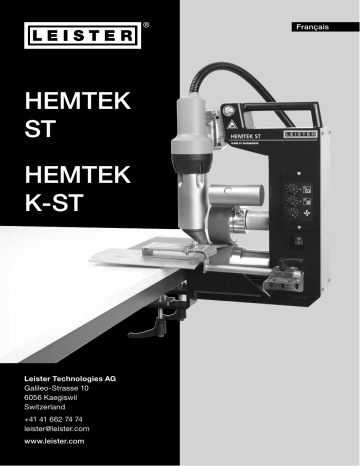 Hemtek ST | Leister HEMTEK K-ST Mode d'emploi | Fixfr