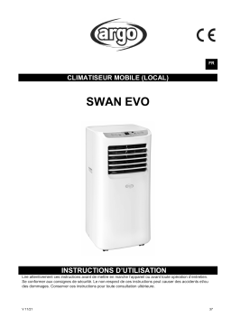 Argo SWAN EVO PORTABLE AIR CONDITIONER Manuel utilisateur