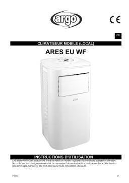 Argo ARES WF EU PORTABLE AIR CONDITIONER Manuel utilisateur