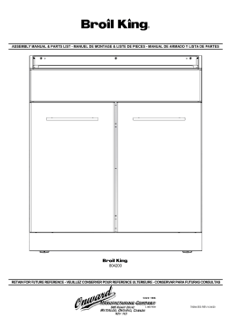 Broil King 2 Door Cabinet 804200 Manuel utilisateur