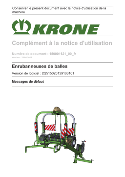 Krone Messages - Parameter Mode d'emploi