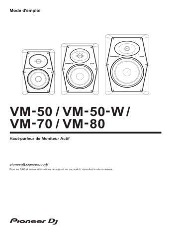 Pioneer VM-50 Monitor speaker Manuel du propriétaire | Fixfr