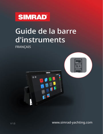 Simrad NSX Instrument Bar Manuel utilisateur | Fixfr