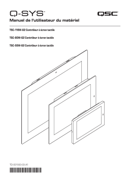 QSC TSC-116w-G2 Manuel utilisateur