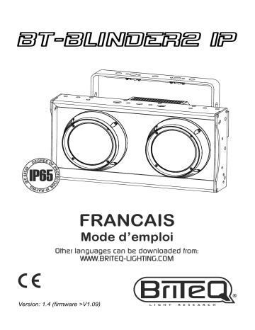 Briteq BT-BLINDER2 IP Manuel du propriétaire | Fixfr