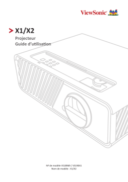 ViewSonic X2 Projector Mode d'emploi