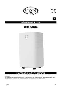 Argo DRY CUBE DEHUMIDIFIER Manuel utilisateur