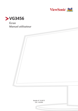 ViewSonic VG3456-S MONITOR Mode d'emploi