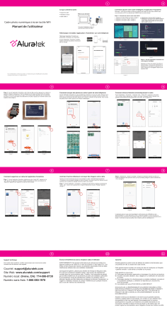 AWS217F | ASHDPF13F | AWS13F | ASHDPF10F | ASHDPF210F | AWS19F | Aluratek AWS08F WiFi Touchscreen Digital Photo Frame Manuel utilisateur | Fixfr