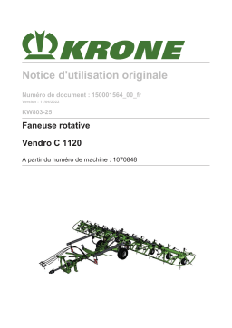 Krone BA Vendro C 1120 (KW803-25) Mode d'emploi